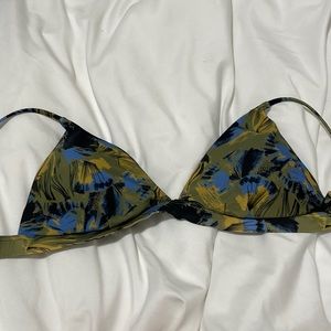 RVCA triangle print bikini top